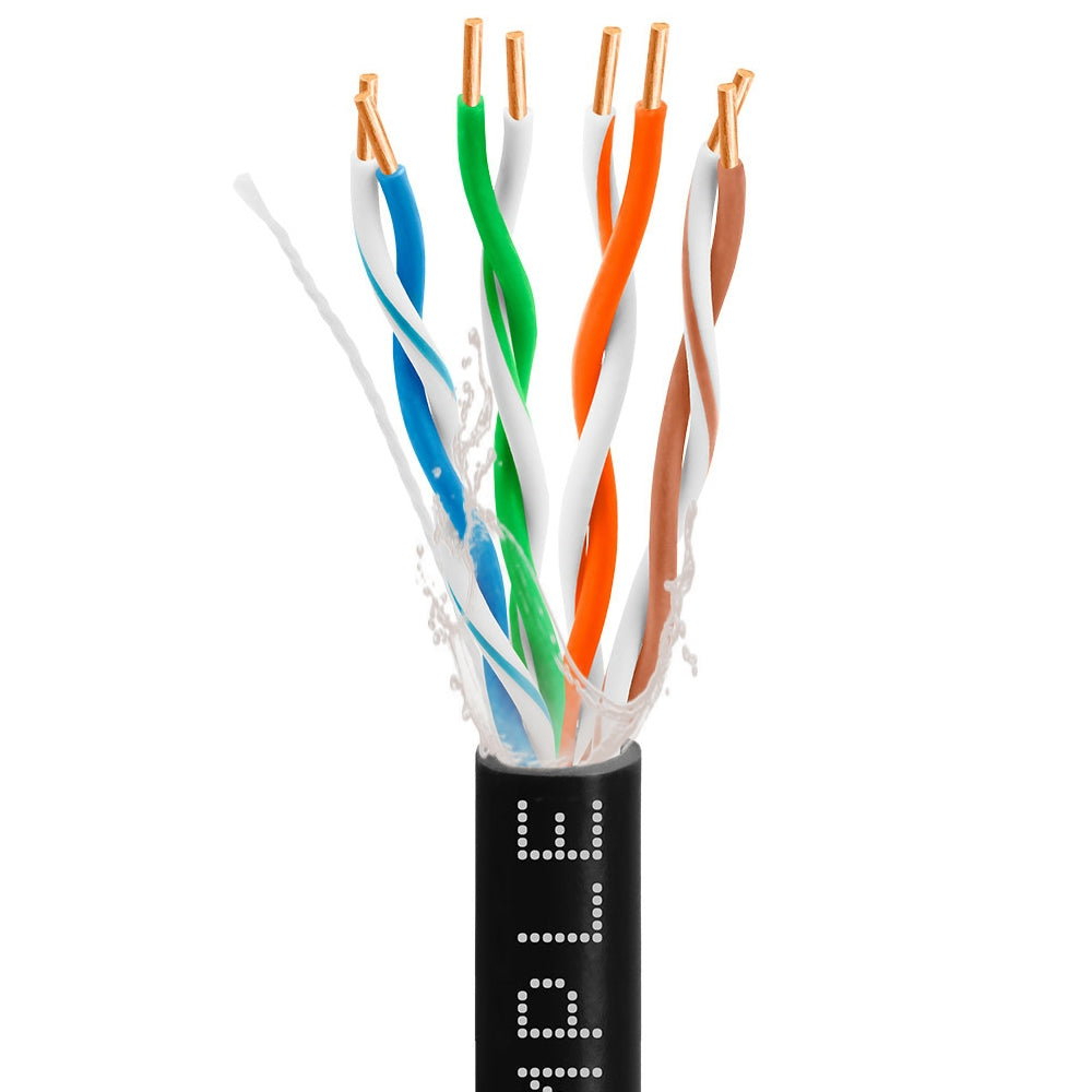 1000ft Cat5e Outdoor Ethernet Cable | Bare Copper