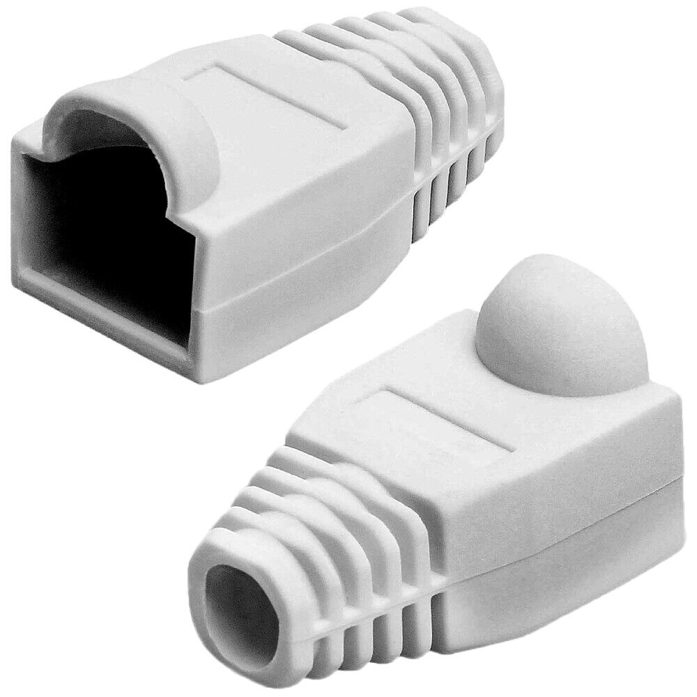 RJ45 Strain Relief Boot 50-Pack for Cat5e Cat6 Ethernet Cables 6 Colors
