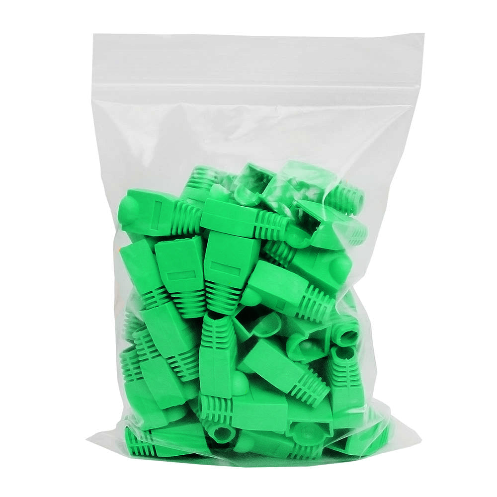 RJ45 Strain Relief Boot 50-Pack for Cat5e Cat6 Ethernet Cables 6 Colors