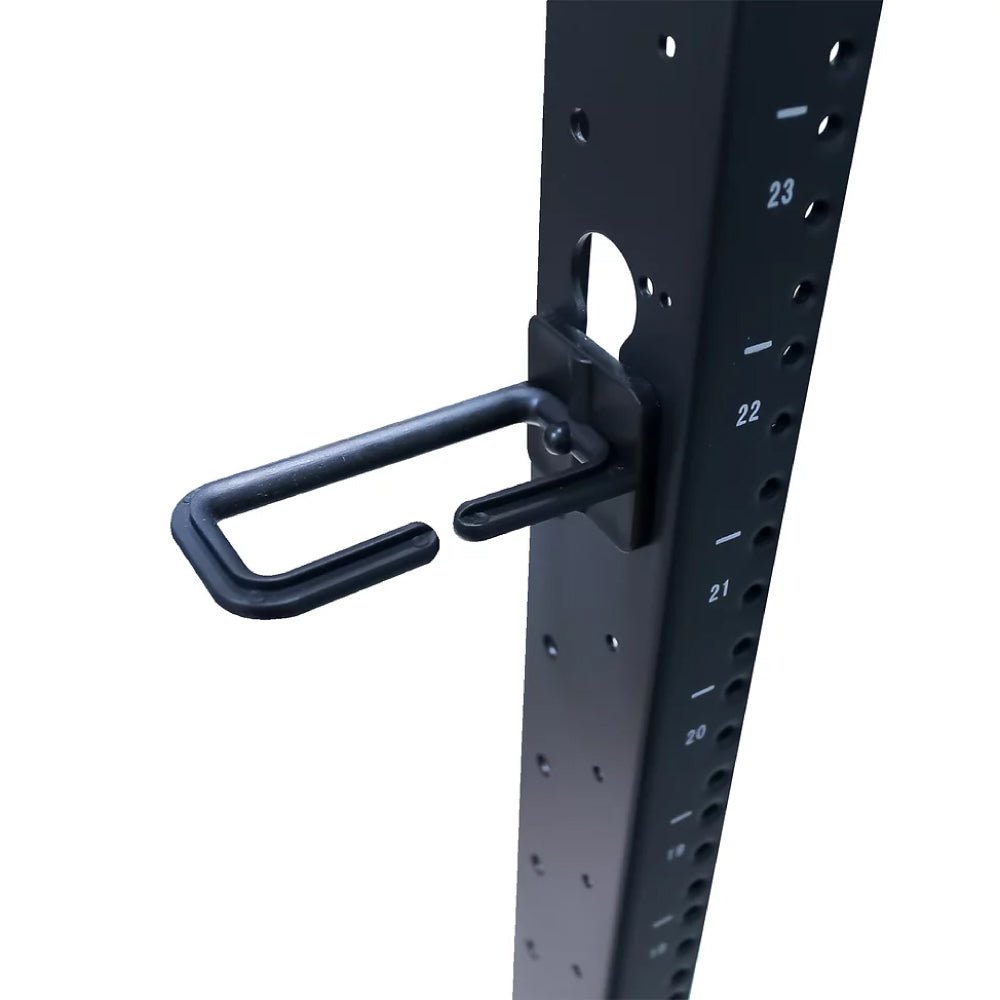 45U 4-Post Adjustable Open Frame Floor Rack for 19in Equipment 24-36in Depth Steel 1500lb