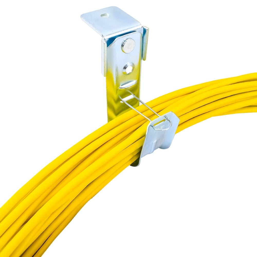 1-5/16in Ceiling Mount J-Hook Cable Support 25-Pack Galvanized Steel Flat Surface Wall