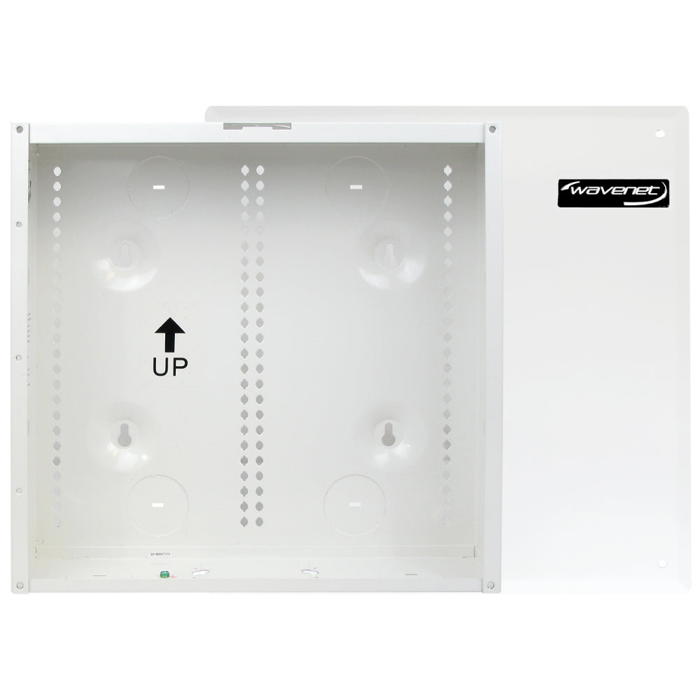 14in Structured Wiring Enclosure Empty White Powder-Coated Steel UL Listed Home Network