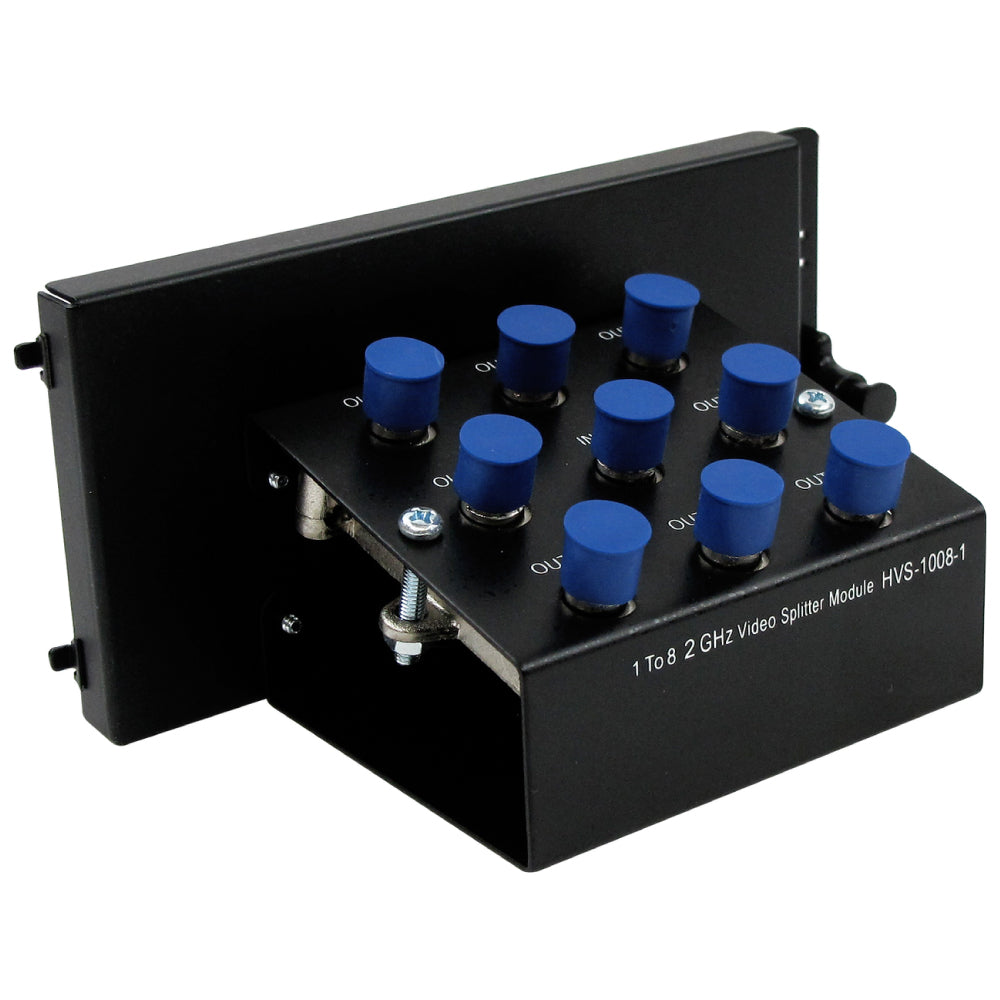 8-Port F-Type Splitter Video Module 2GHz Metal Bracket for Structured Wiring Enclosure