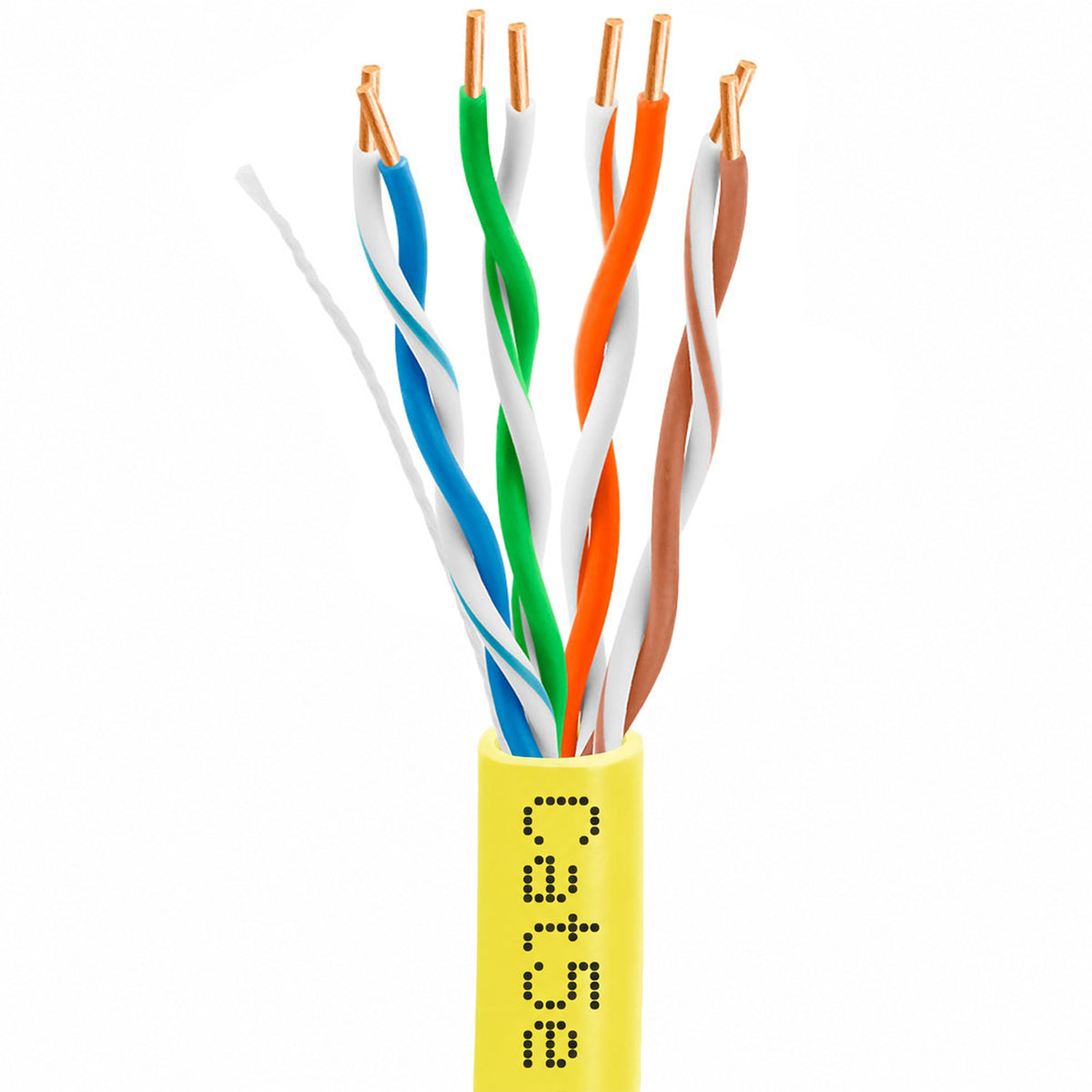 Cat5e Riser Ethernet Cable 1000ft 24AWG Solid Bare Copper 350MHz CMR ETL Listed