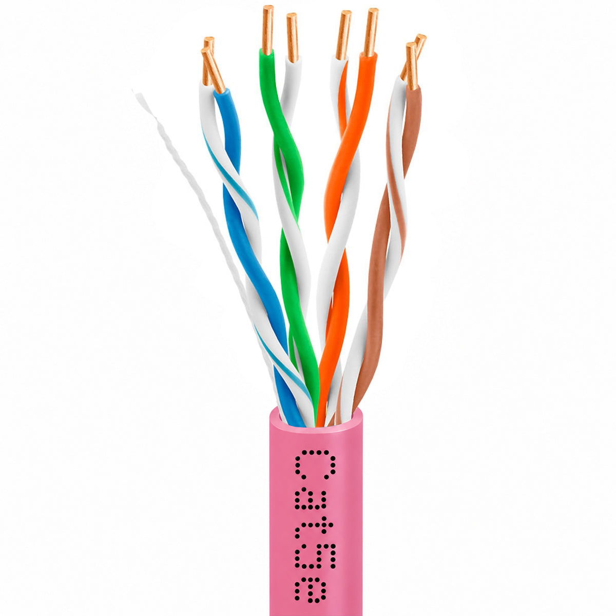 Cat5e Riser Ethernet Cable 1000ft 24AWG Solid Bare Copper 350MHz CMR ETL Listed
