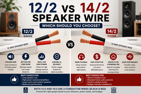 12/2 vs 14/2 Speaker Wire: Which Should You Choose?
