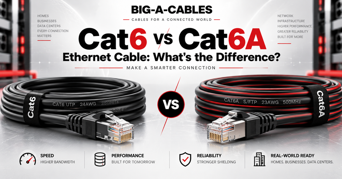 Cat6 vs Cat6A Ethernet Cable: What's the Difference?