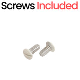 Decorator Wall Plate Insert Keystone Flexible Opening Blank Single Gang White