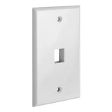 Keystone Wall Plate Single Gang White ABS 1 2 3 4 6 Port
