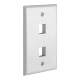 Keystone Wall Plate Single Gang White ABS 1 2 3 4 6 Port