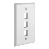 Keystone Wall Plate Single Gang White ABS 1 2 3 4 6 Port