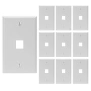 Keystone Wall Plate Single Gang White ABS 1 2 3 4 6 Port