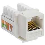 Cat5e Punch Down Keystone Jack 110 IDC RJ45 Black White Blue Green Yellow