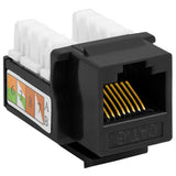 Cat6 Punch Down Keystone Jack 110 IDC RJ45 Black White Blue Green Yellow