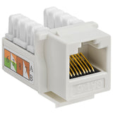 Cat6 Punch Down Keystone Jack 110 IDC RJ45 Black White Blue Green Yellow