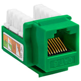 Cat6 Punch Down Keystone Jack 110 IDC RJ45 Black White Blue Green Yellow
