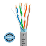 Cat5e Riser Ethernet Cable Shielded 350MHz F/UTP 24AWG CMR 1000ft