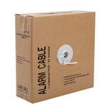 22/2 Alarm Security Wire Solid Conductor Unshielded CMR 22AWG 500ft White