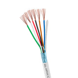 22/6 Alarm Security Wire Shielded Stranded Conductor CMR 22AWG 1000ft White