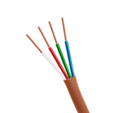 Thermostat Wire 18AWG Solid Bare Copper CMR Brown – 2 3 4 5 8 Conductors