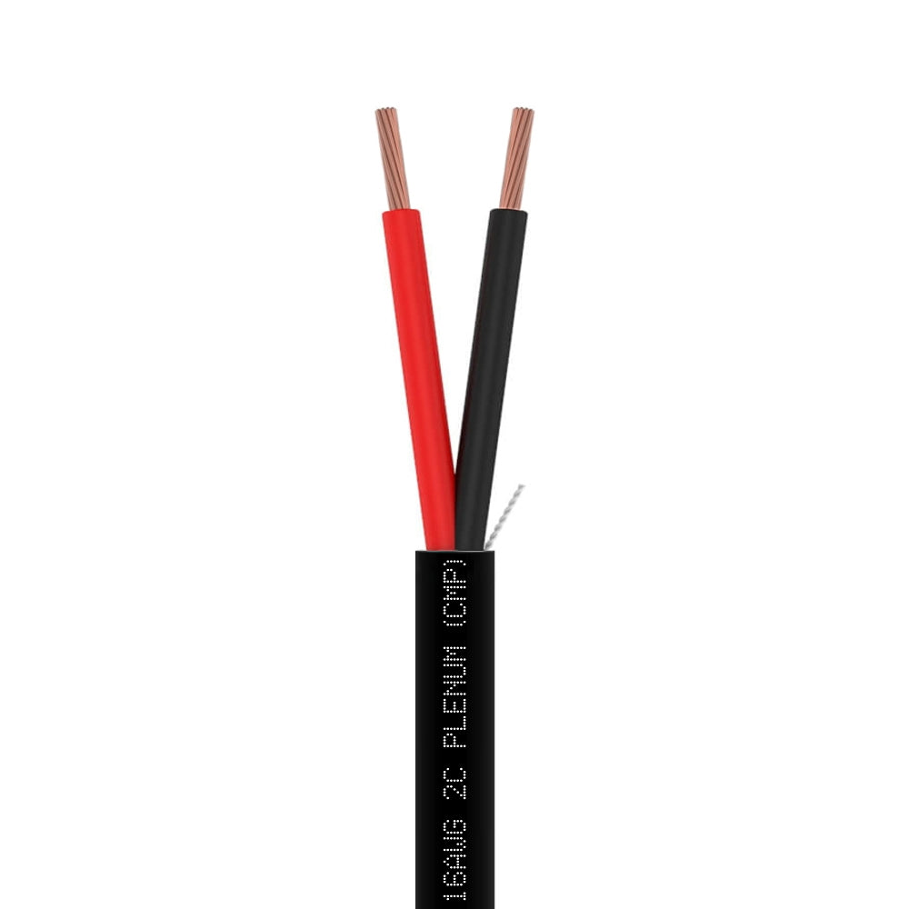 Control Cable Unshielded 16AWG 2 Conductor Plenum CMP Stranded 1000ft