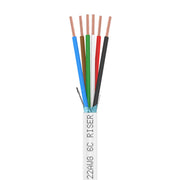 Control Cable Shielded 22AWG 6 Conductor Riser CMR Stranded Copper 1000ft 500ft