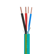 Control Cable 18AWG 2C + 22AWG 2C Shielded Riser CMR Automation 1000ft Teal