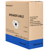 In-Wall Speaker Wire 14AWG 2 Stranded Conductors CL2 Rated White