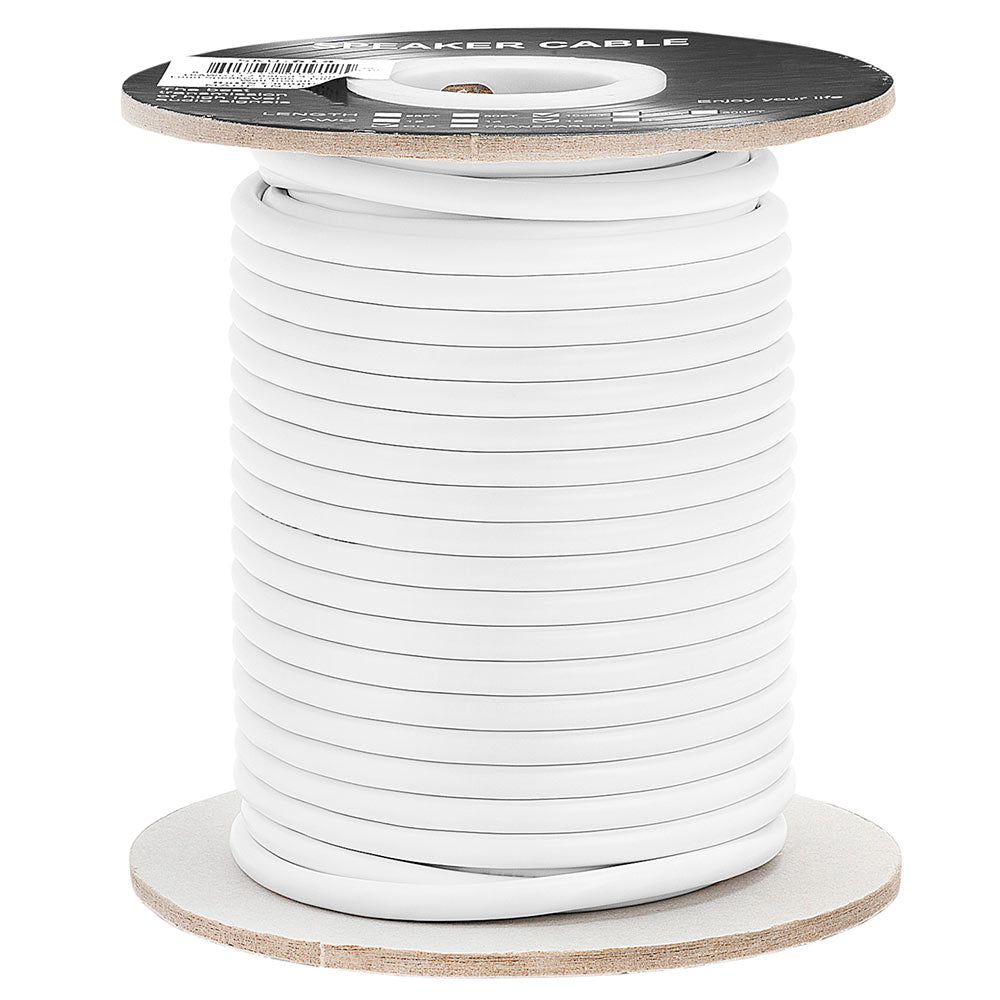 In-Wall Speaker Wire 16AWG 4 Stranded Conductors CL2 Rated White