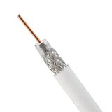 RG6 Coaxial Cable 18AWG 75 Ohm CMR Bulk Dual & Quad Shield 500 or 1000 ft