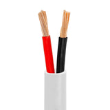 In-Wall Speaker Wire 12AWG 2 Stranded Conductors CL2 Rated White