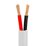 In-Wall Speaker Wire 18AWG 2 Stranded Conductors CL2 Rated White