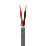 Control Cable Shielded 18AWG 2 Conductor Riser CMR Stranded Copper 1000ft Gray White