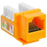 Cat5e Punch Down Keystone Jack 110 IDC RJ45 Black White Blue Green Yellow