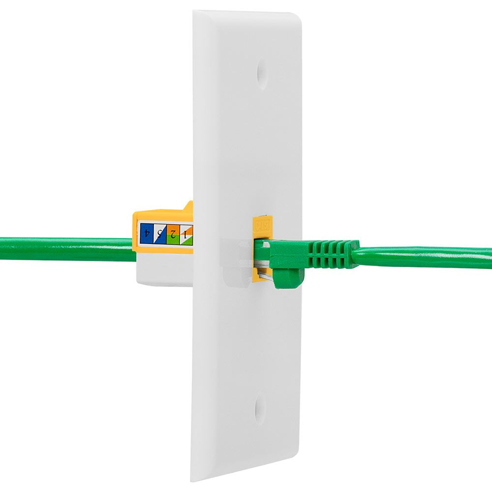 Cat5e Punch Down Keystone Jack 110 IDC RJ45 Black White Blue Green Yellow