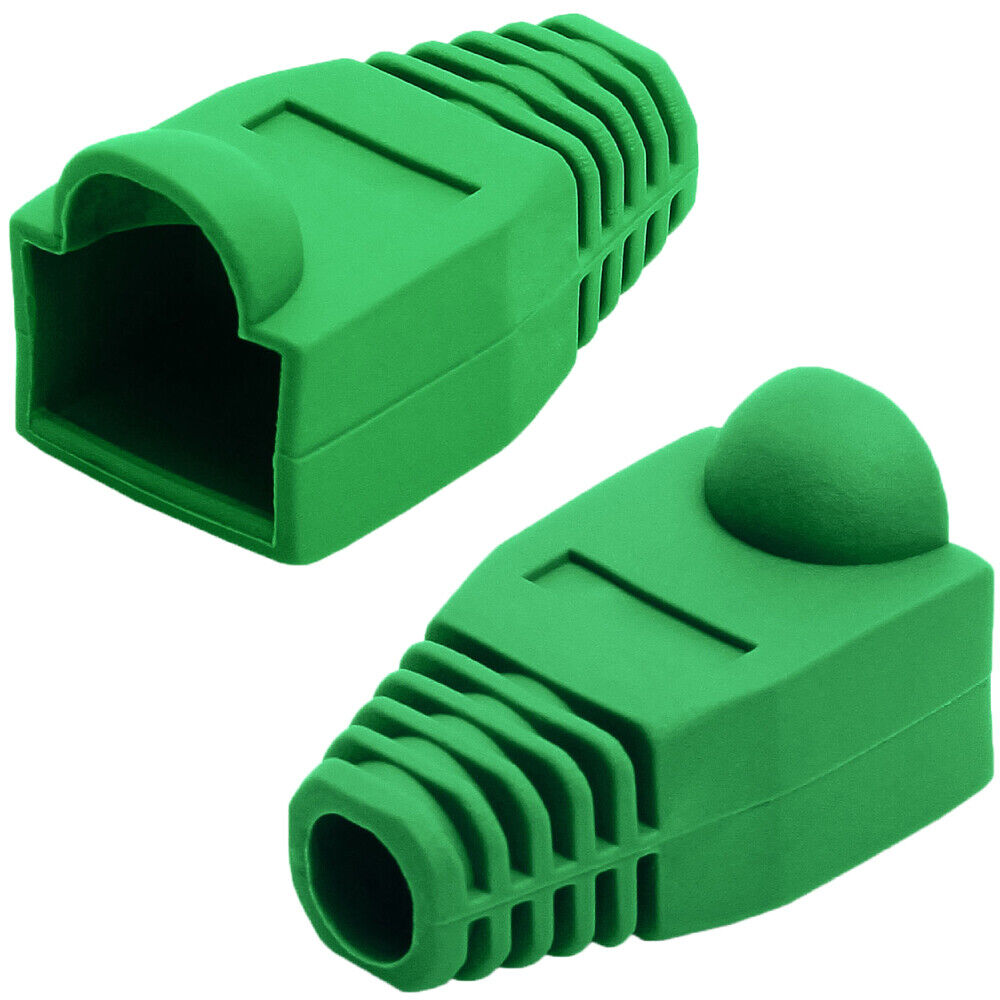 RJ45 Strain Relief Boot 50-Pack for Cat5e Cat6 Ethernet Cables 6 Colors