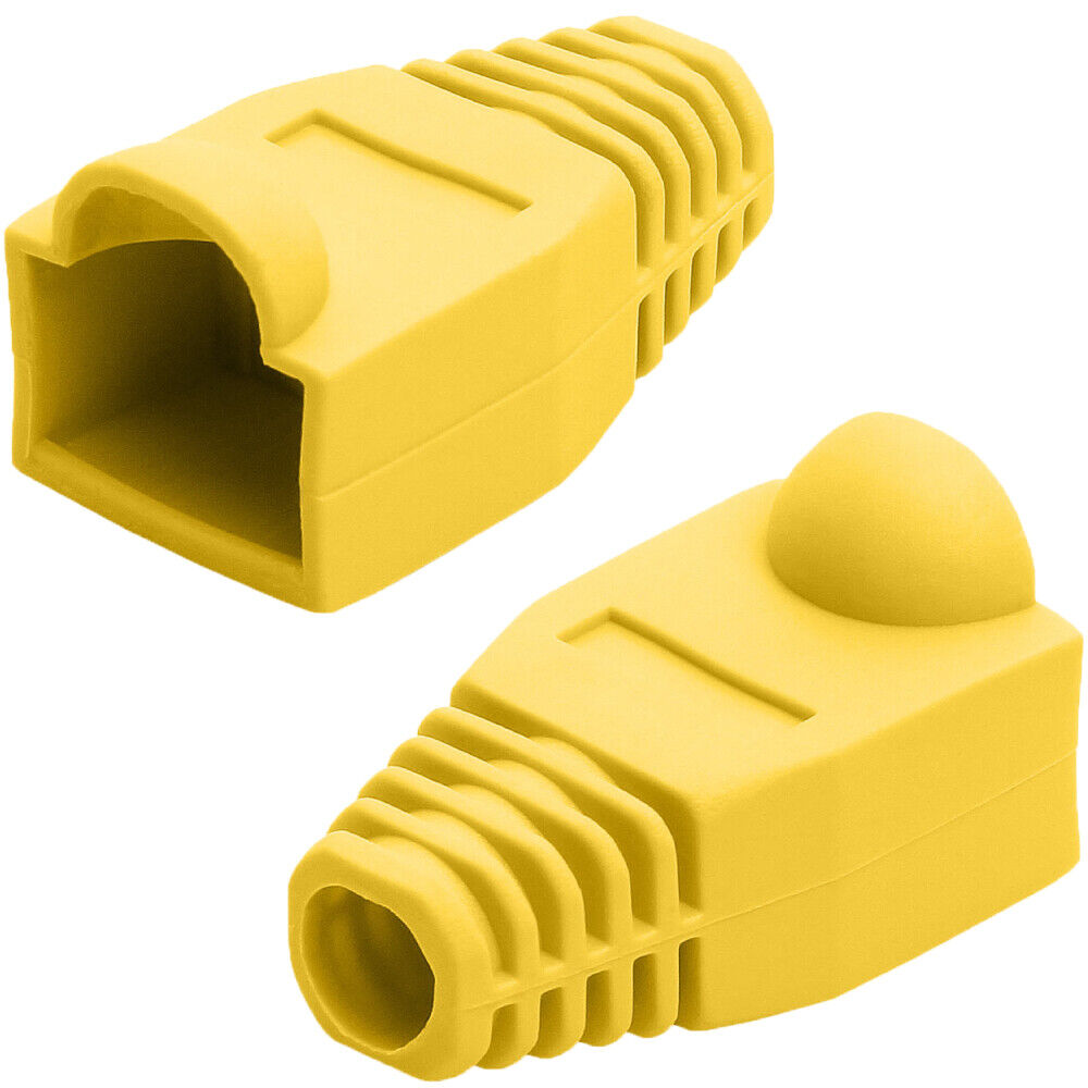 RJ45 Strain Relief Boot 50-Pack for Cat5e Cat6 Ethernet Cables 6 Colors