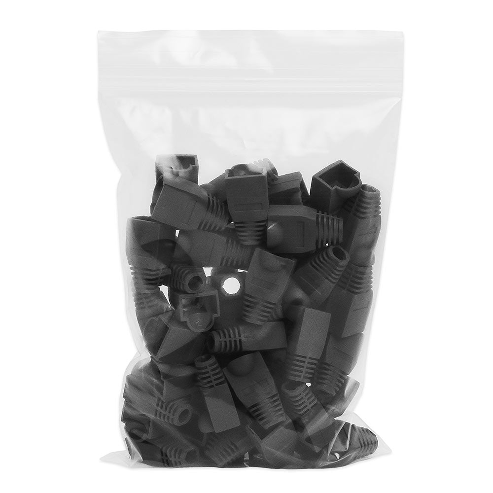 RJ45 Strain Relief Boot 50-Pack for Cat5e Cat6 Ethernet Cables 6 Colors