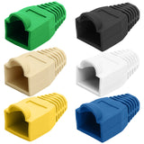 RJ45 Strain Relief Boot 50-Pack for Cat5e Cat6 Ethernet Cables 6 Colors