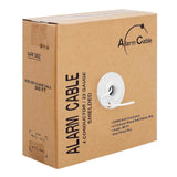 Alarm Security Wire 22/4 Solid Conductor Shielded 22AWG 500ft White