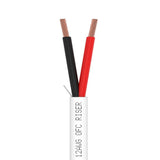 Speaker Wire 12AWG 2 Stranded Conductors OFC In-Wall CMR Riser CL3R White 500ft