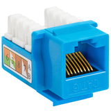 Cat6 Punch Down Keystone Jack 110 IDC RJ45 Black White Blue Green Yellow