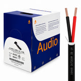 Outdoor Speaker Wire 16AWG 2 Stranded Conductors OFC Direct Burial Black 500ft