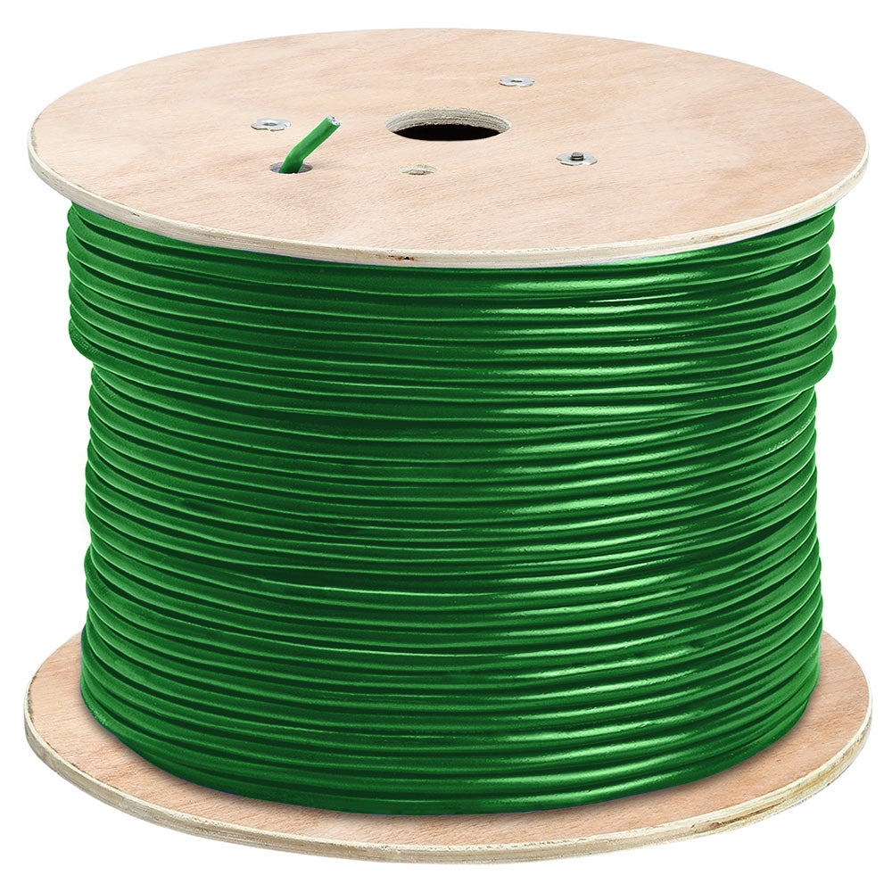 Cat6 Shielded Riser Ethernet Cable 1000ft 23AWG Solid Bare Copper 600MHz CMR ETL Listed