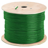 Cat6 Shielded Riser Ethernet Cable 1000ft 23AWG Solid Bare Copper 600MHz CMR ETL Listed