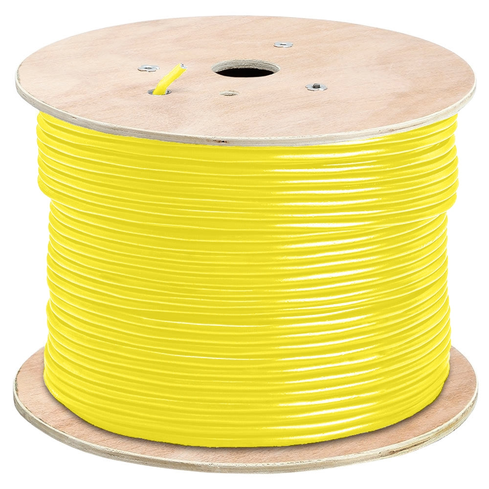 Cat5e Shielded Riser Ethernet Cable 1000ft 24AWG Solid Bare Copper 350MHz CMR ETL Listed