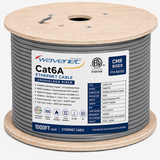 Cat6A Riser Ethernet Cable 1000ft 23AWG Solid Bare Copper 750MHz CMR PoE++ ETL Listed