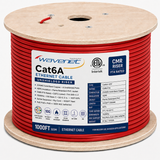 Cat6A Riser Ethernet Cable 1000ft 23AWG Solid Bare Copper 750MHz CMR PoE++ ETL Listed