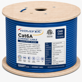 Cat6A Shielded Riser Ethernet Cable 1000ft 23AWG Solid Bare Copper 750MHz PoE++ ETL Listed