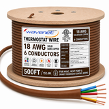 Thermostat Wire 18AWG Solid Bare Copper CMR CL2R Brown 2 3 4 5 8 Conductors